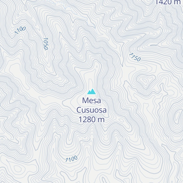 Map of Mesa Cusuosa