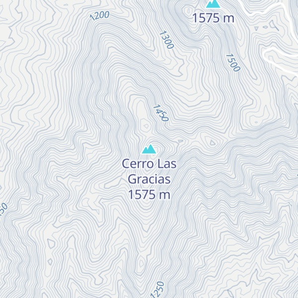 Map of Cerro Las Gracias