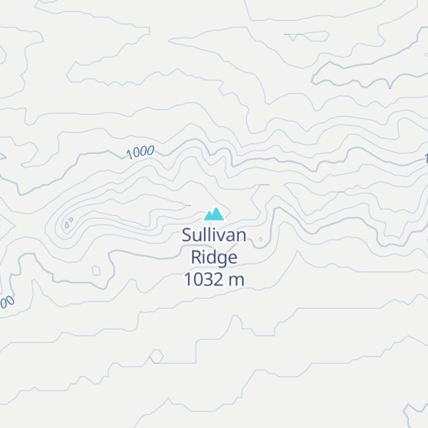 Map of Sullivan Ridge