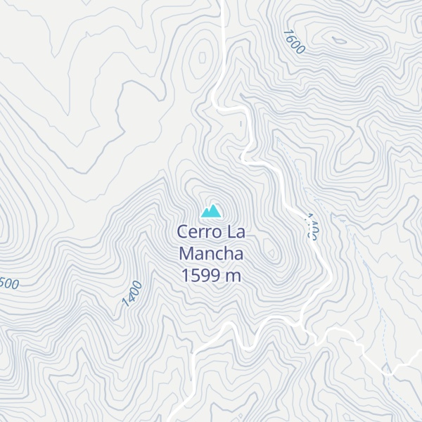 Map of Cerro La Mancha
