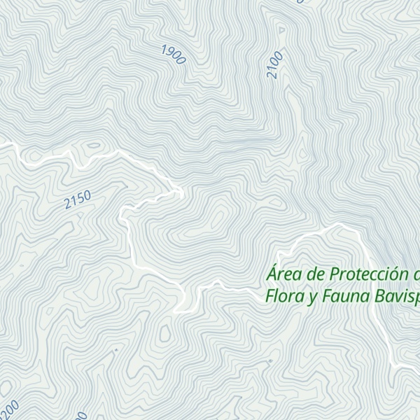 Map of Cerro La Ciénega Alta