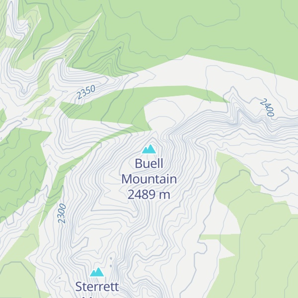 Map of Buell Mountain