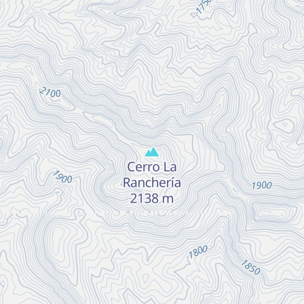 Map of Cerro La Ranchería