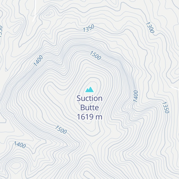Map of Suction Butte