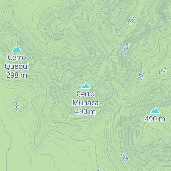 Map of Cerro Munaca