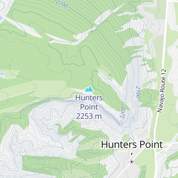 Map of Hunters Point