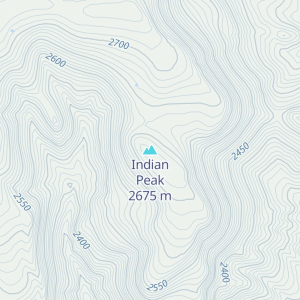 Map of Indian Peak