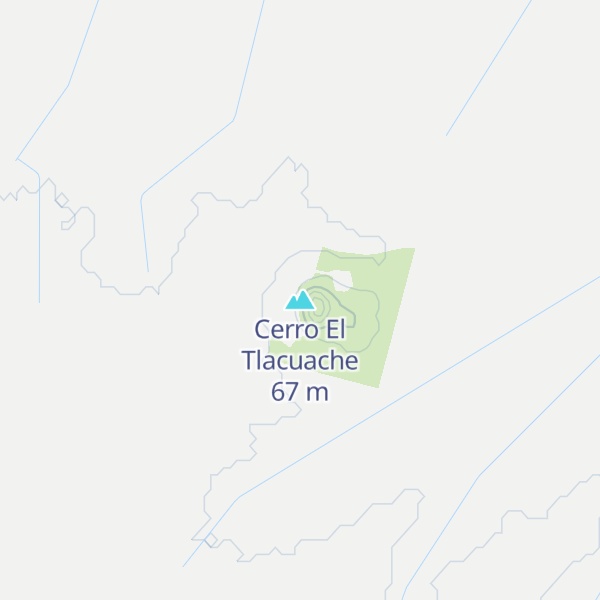 Map of Cerro El Tlacuache