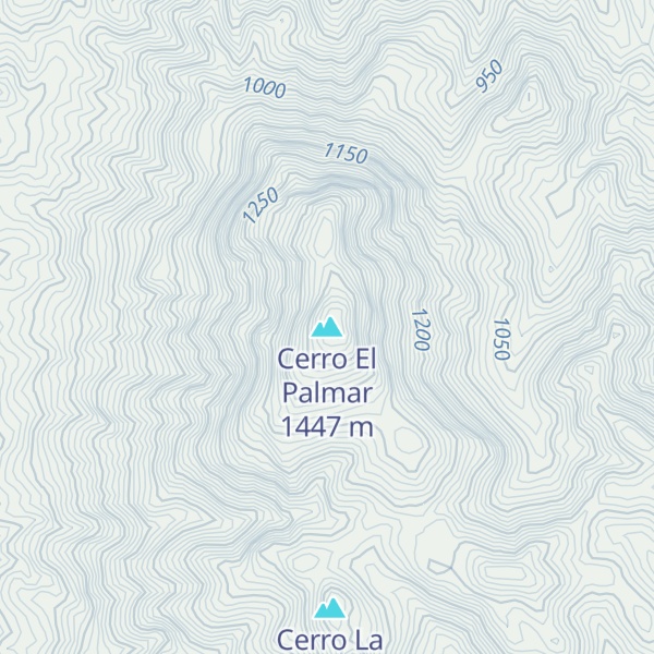 Map of Cerro El Palmar