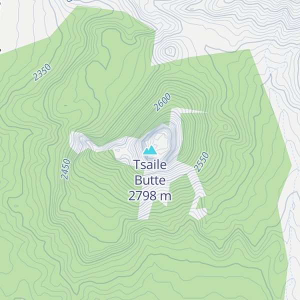 Map of Tsaile Butte