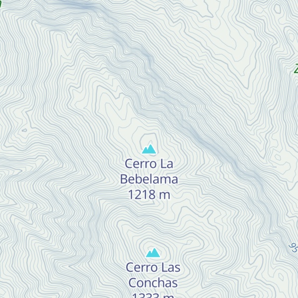 Map of Cerro La Bebelama
