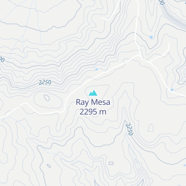 Map of Ray Mesa