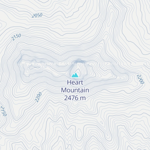 Map of Heart Mountain