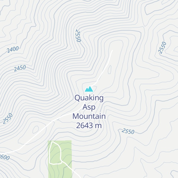 Map of Quaking Asp Mountain