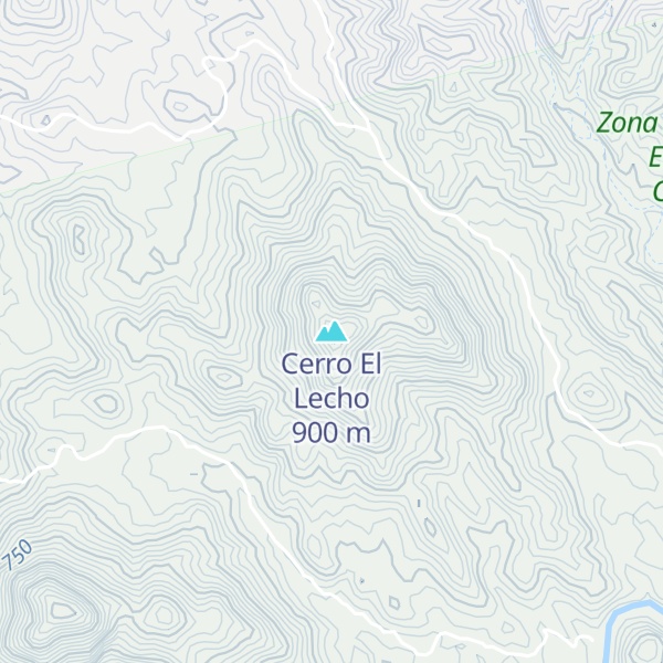 Map of Cerro El Lecho