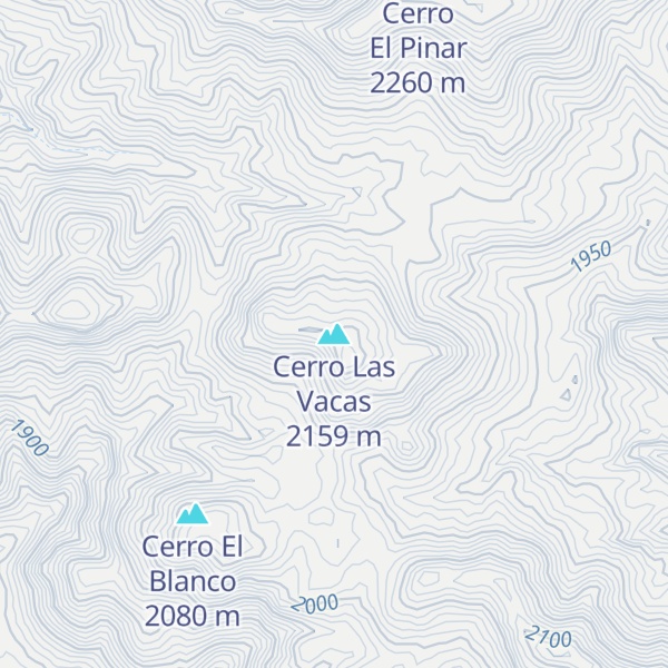 Map of Cerro Las Vacas