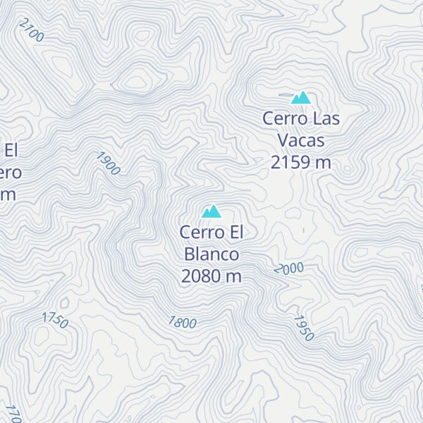 Map of Cerro El Blanco