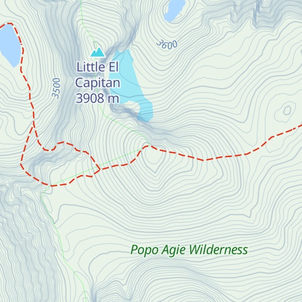 Map of Wind River Peak