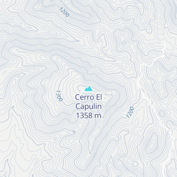 Map of Cerro El Capulin