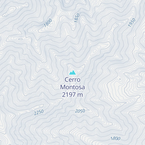 Map of Cerro Montosa