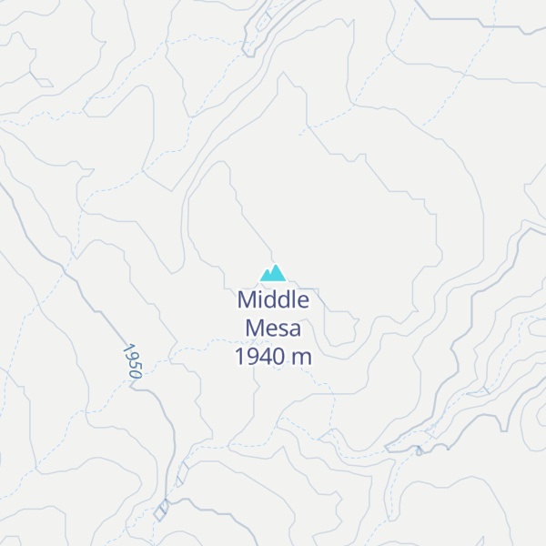 Map of Middle Mesa