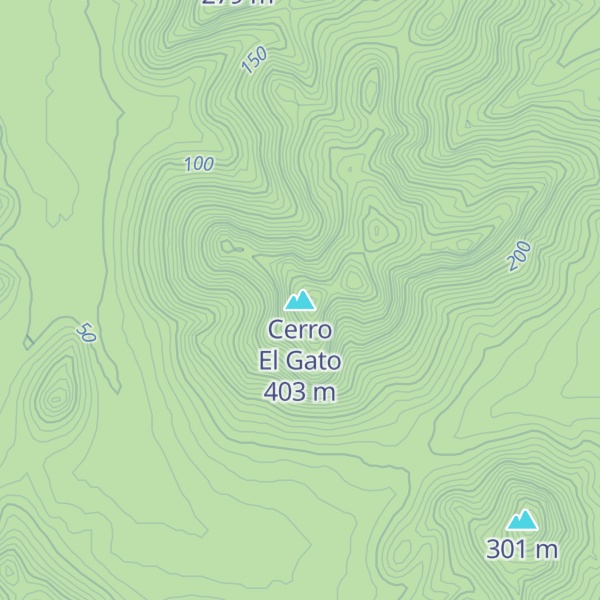 Map of Cerro El Gato