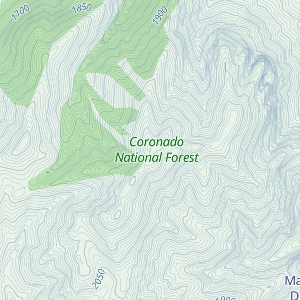 Map of Darnell Peak