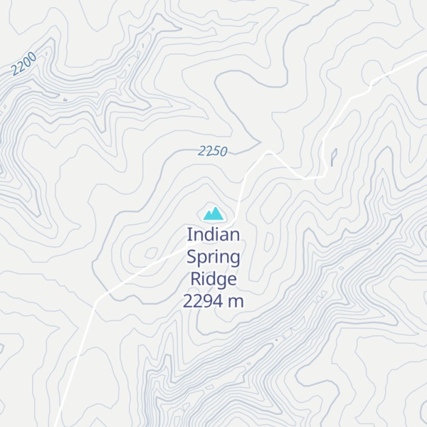 Map of Indian Spring Ridge