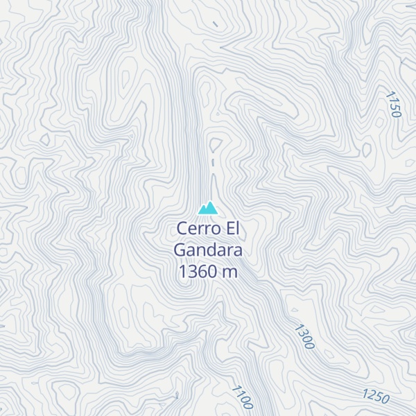 Map of Cerro El Gandara