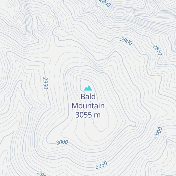 Map of Bald Mountain
