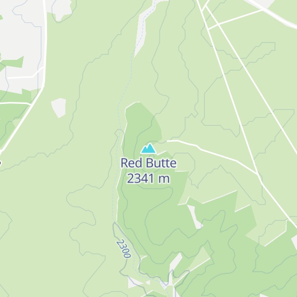 Map of Red Butte