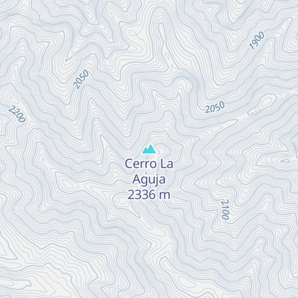 Map of Cerro La Aguja