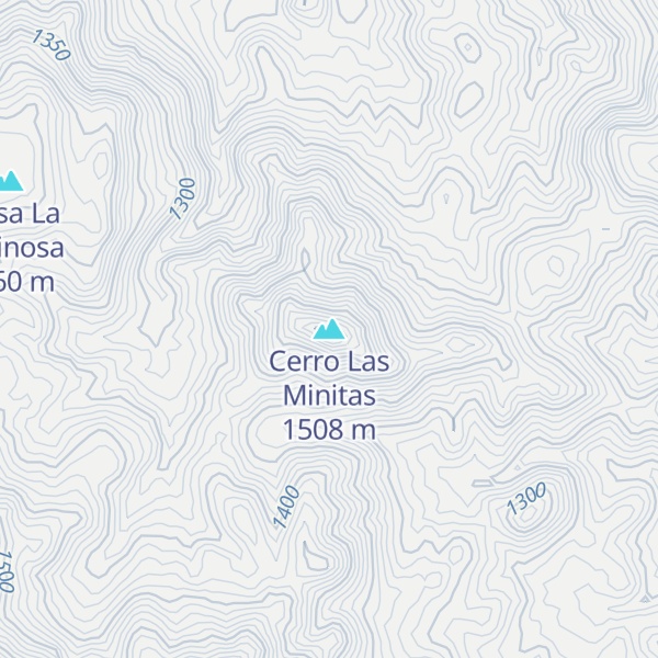 Map of Cerro Las Minitas