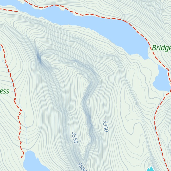 Map of Haystack Mountain