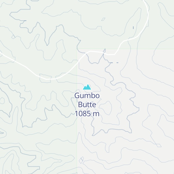 Map of Gumbo Butte