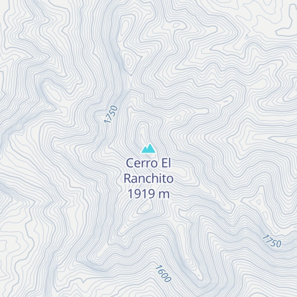 Map of Cerro El Ranchito