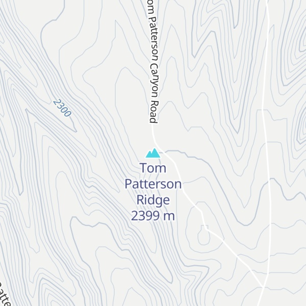 Map of Tom Patterson Ridge