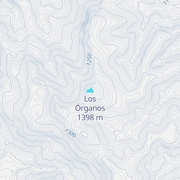 Map of Los Órganos