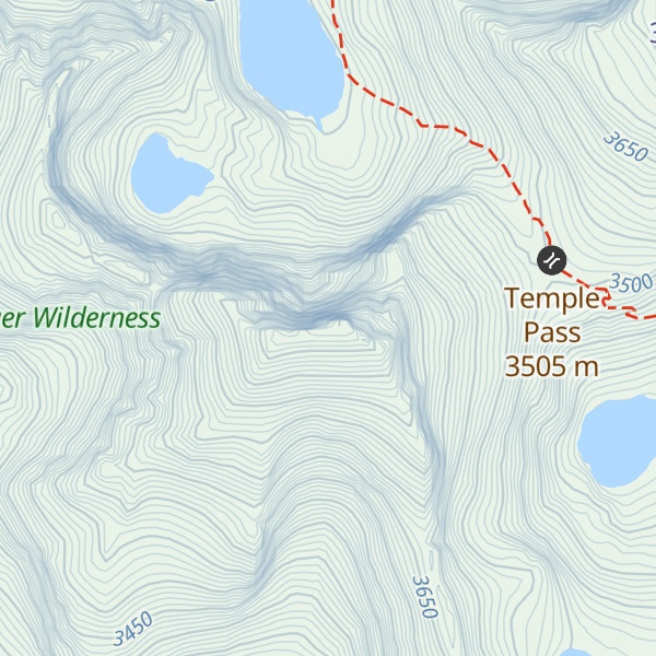 Map of Temple Peak