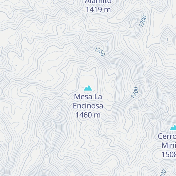 Map of Mesa La Encinosa