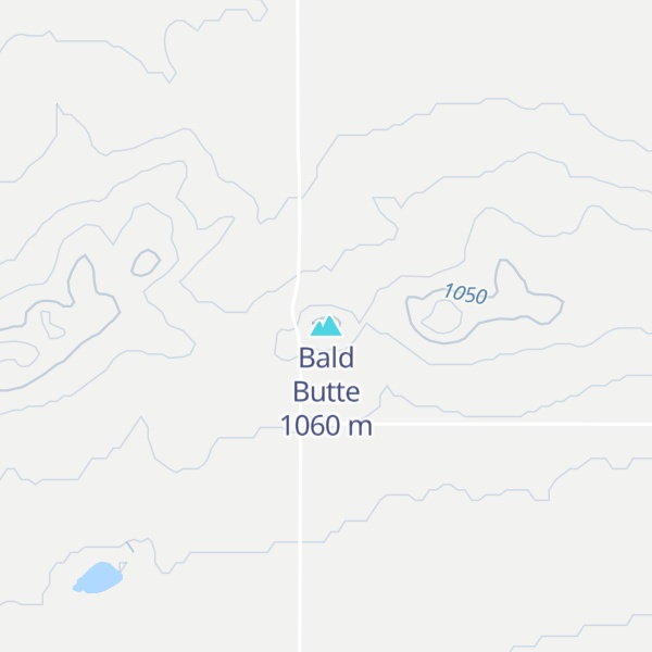 Map of Bald Butte