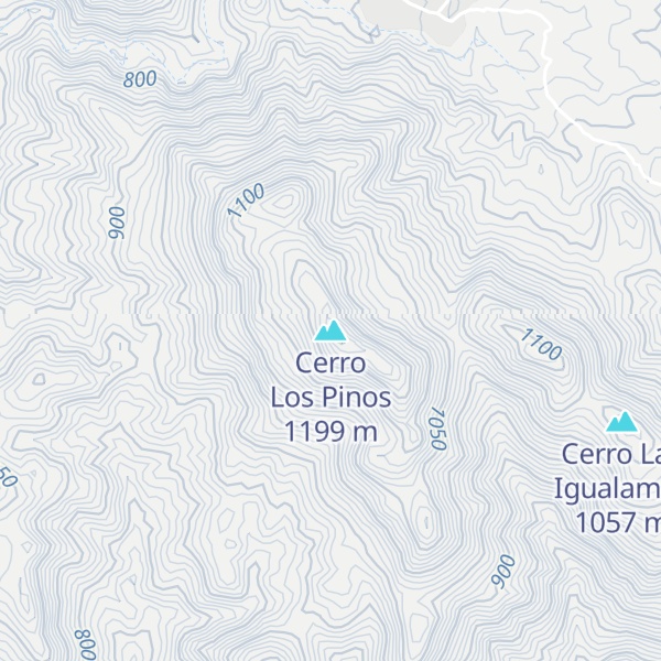 Map of Cerro Los Pinos