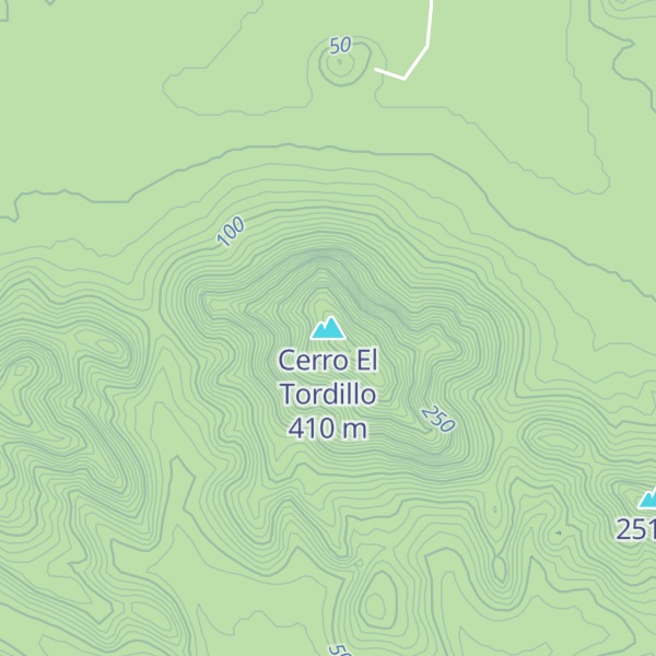 Map of Cerro El Tordillo