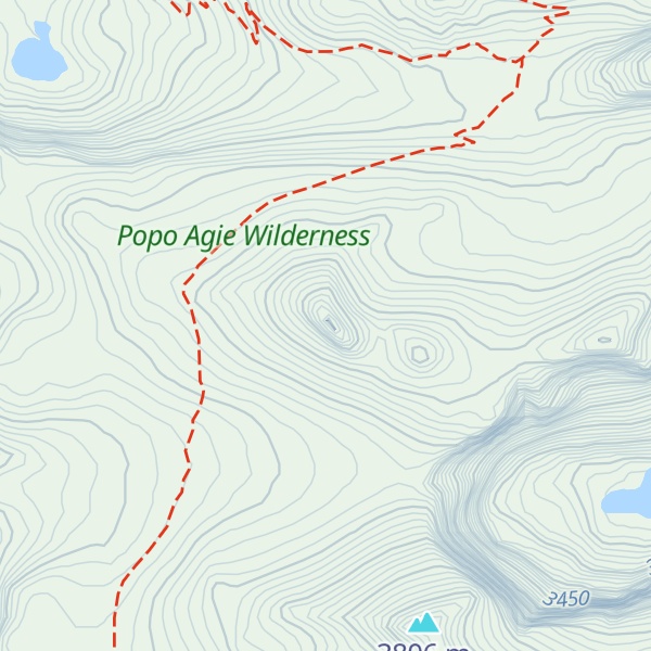 Map of Cathedral Peak
