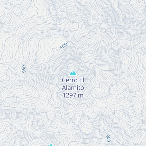 Map of Cerro El Alamito
