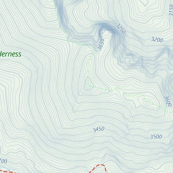 Map of Big Sandy Mountain