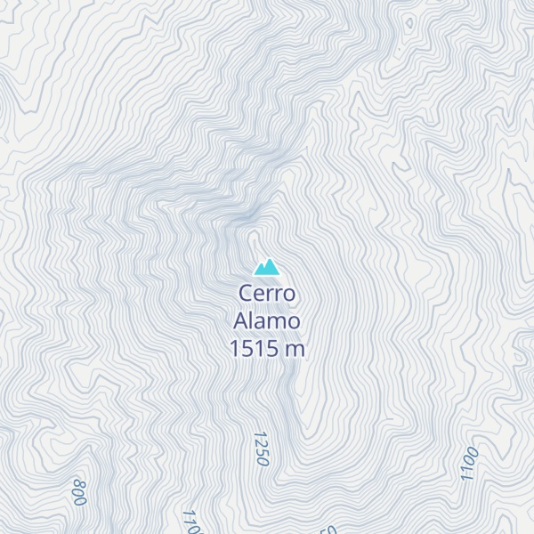 Map of Cerro Alamo