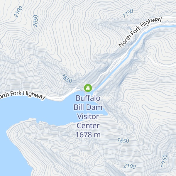 Map of Buffalo Bill Dam Visitor Center