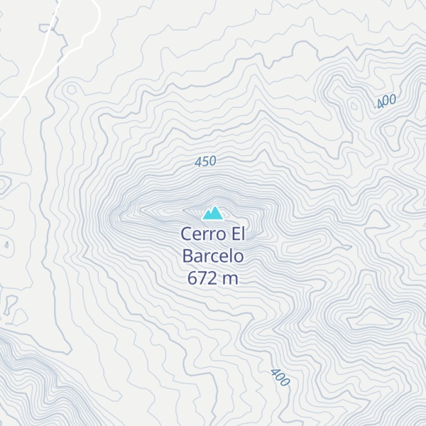 Map of Cerro El Barcelo