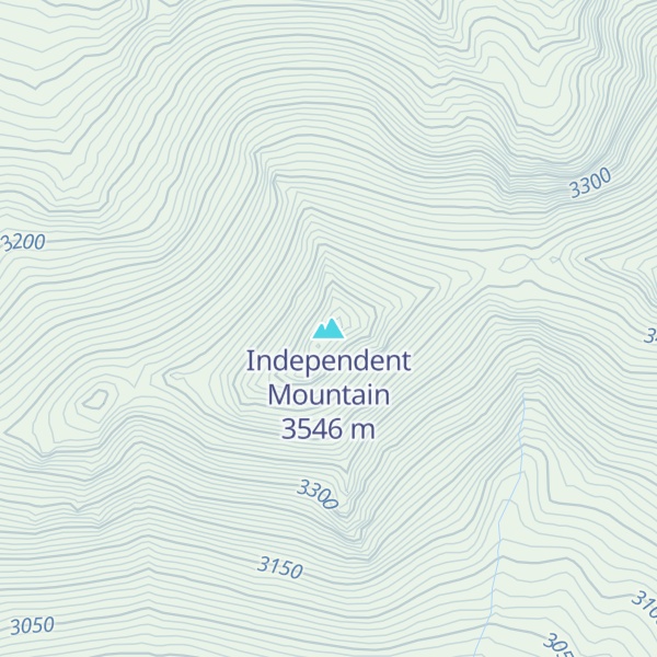 Map of Independent Mountain